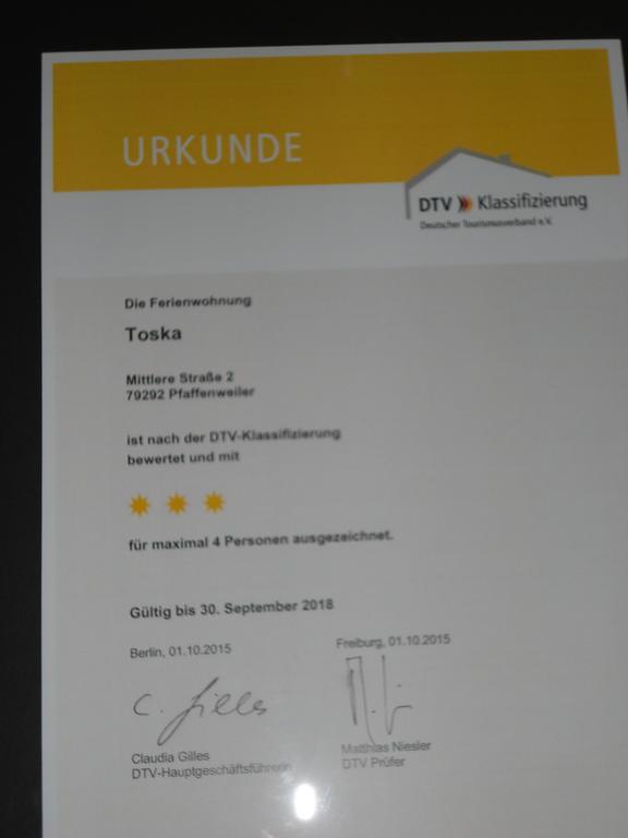 Ferienwohnung Toska Pfaffenweiler Ngoại thất bức ảnh
